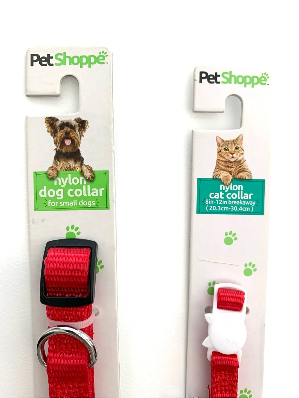 NWT Set of 2 Red Adjustable Small Dog & a Cat Collars